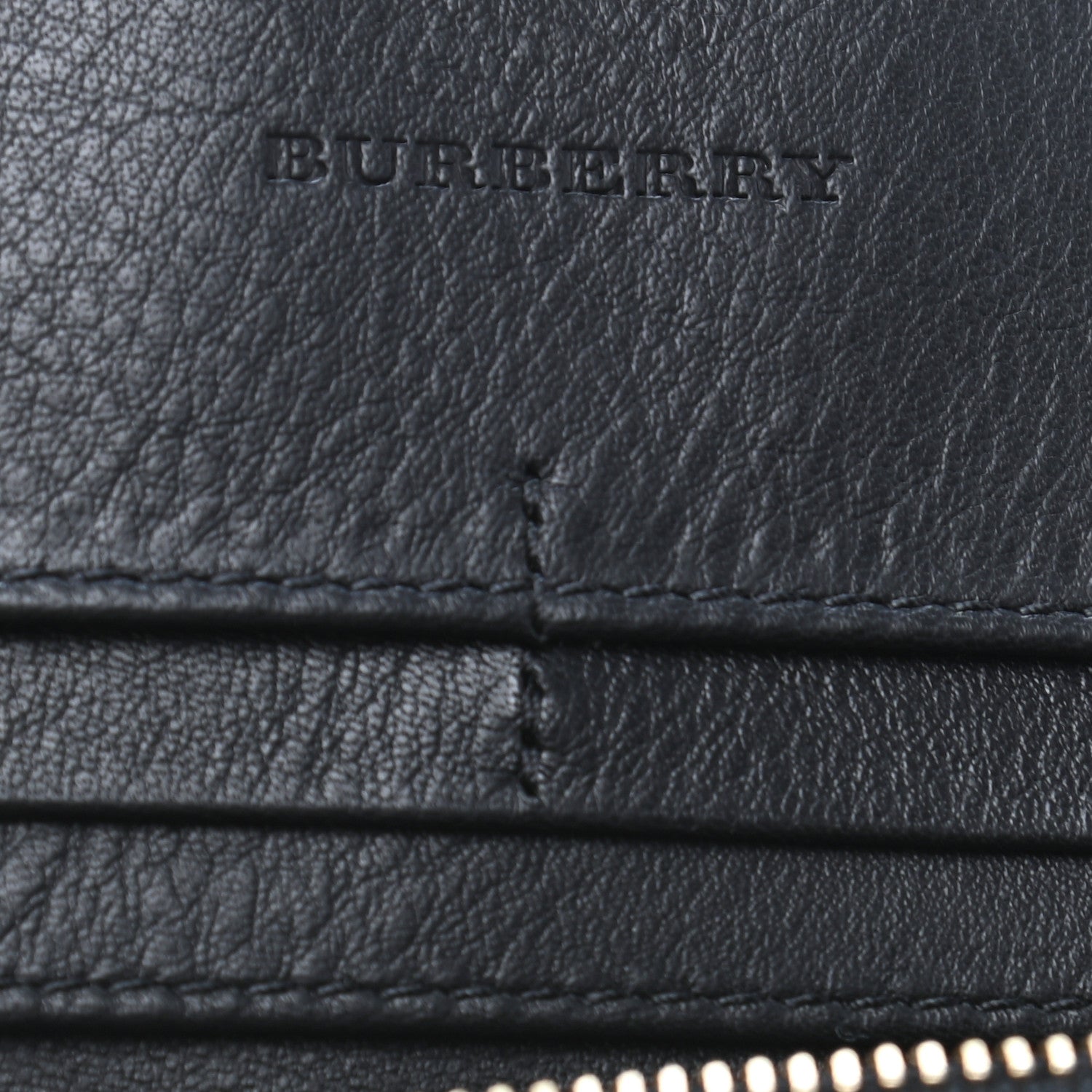 Burberry Calfskin Horseferry Check Porter Continental Wallet Black 6 of 6