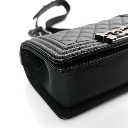 Chanel Caviar Quilted Small Boy Flap Black 8 of 10