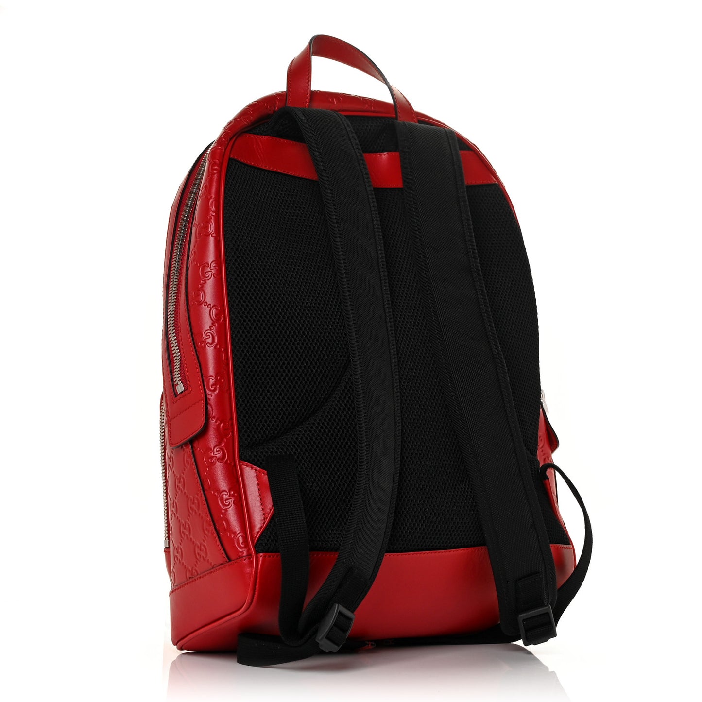 Guccissima Signature Day Backpack Hibiscus Red