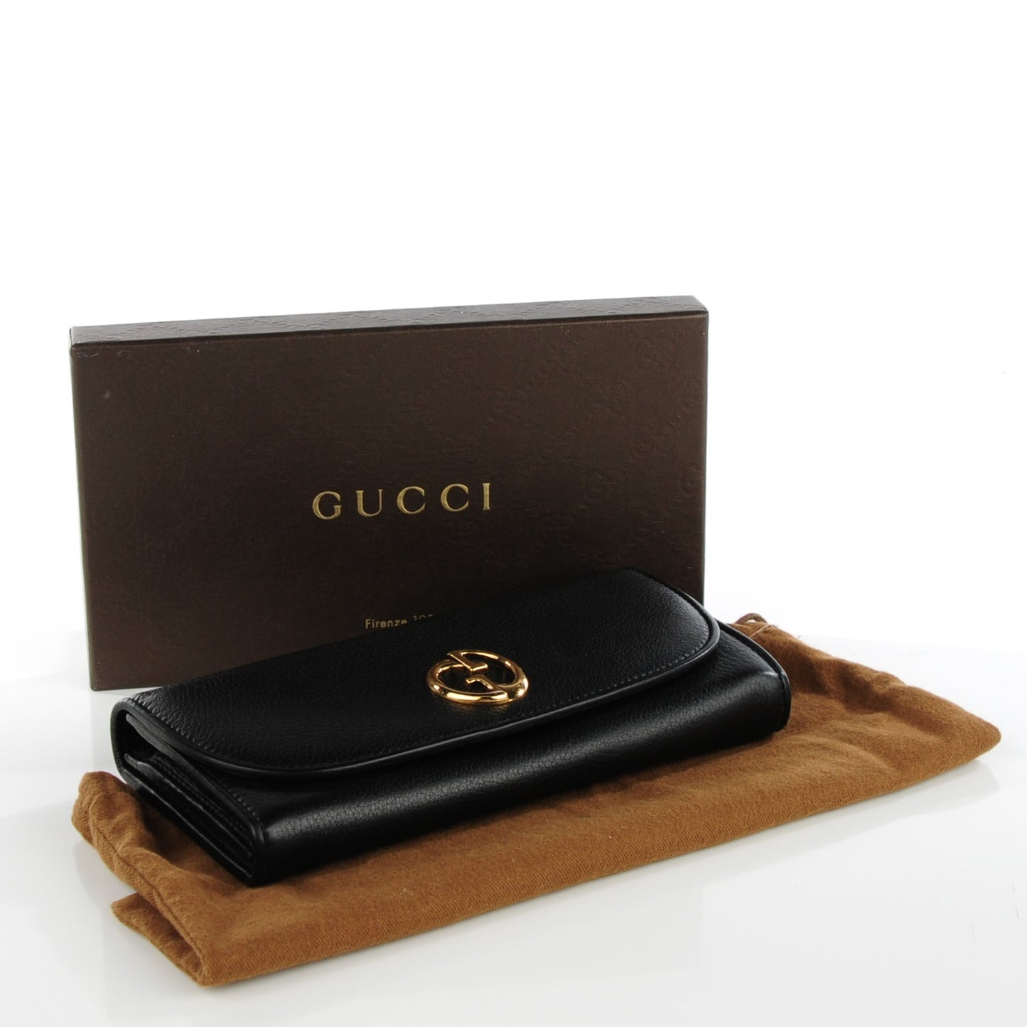 Calfskin 1973 Continental Clutch Wallet Black