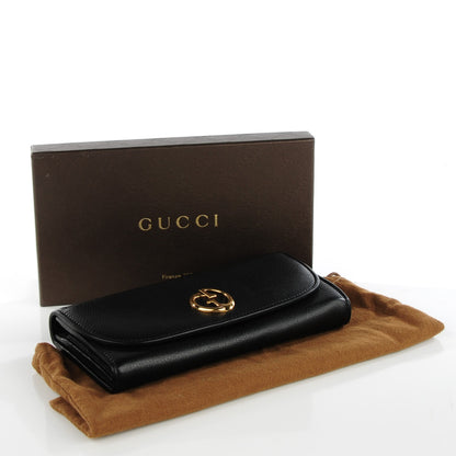Gucci Calfskin 1973 Continental Clutch Wallet Black 4 of 6