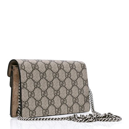 Gucci GG Supreme Monogram Super Mini Dionysus Shoulder Bag Taupe 2 of 4