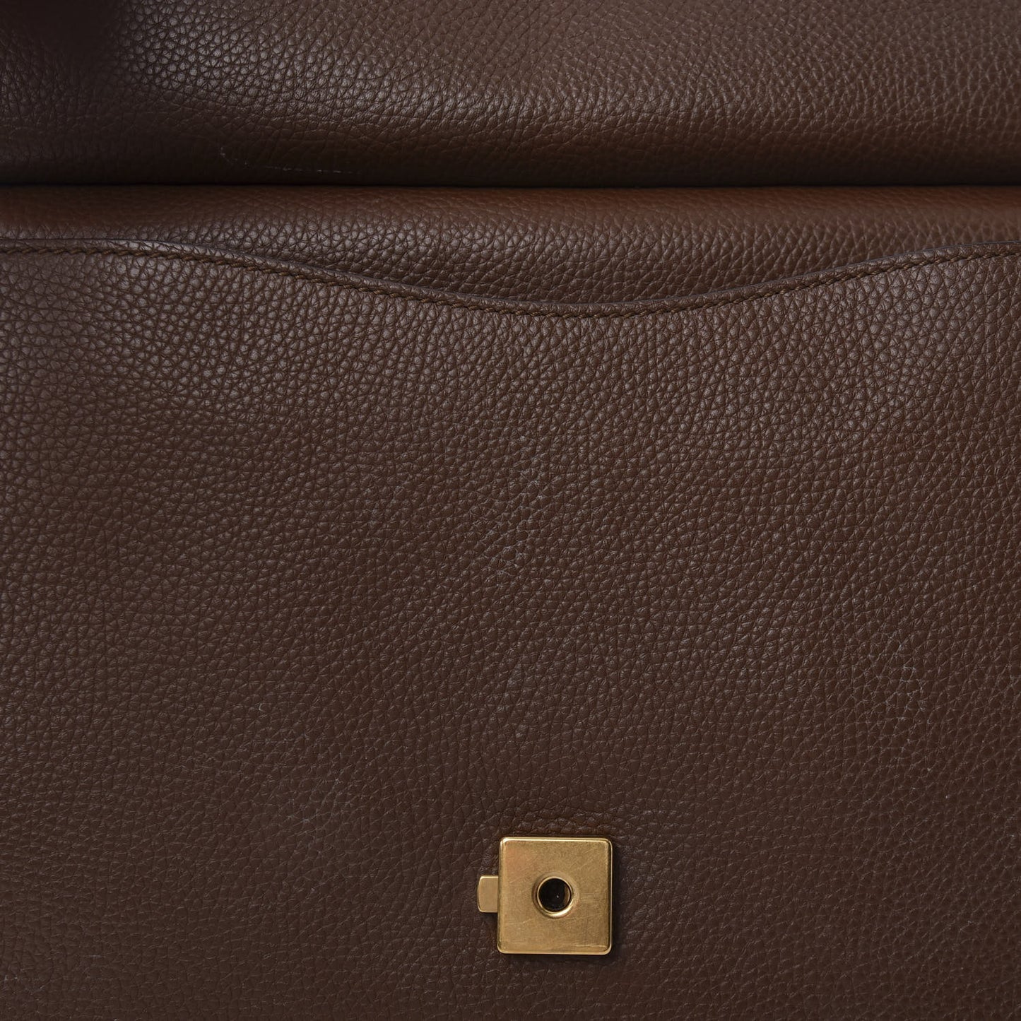 Calfskin Small GG Marmont Top Handle Bag Brown