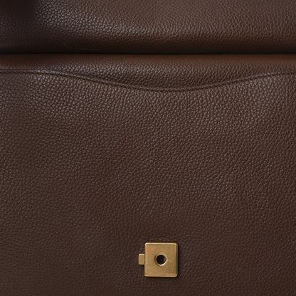 Gucci Calfskin Small GG Marmont Top Handle Bag Brown 13 of 16