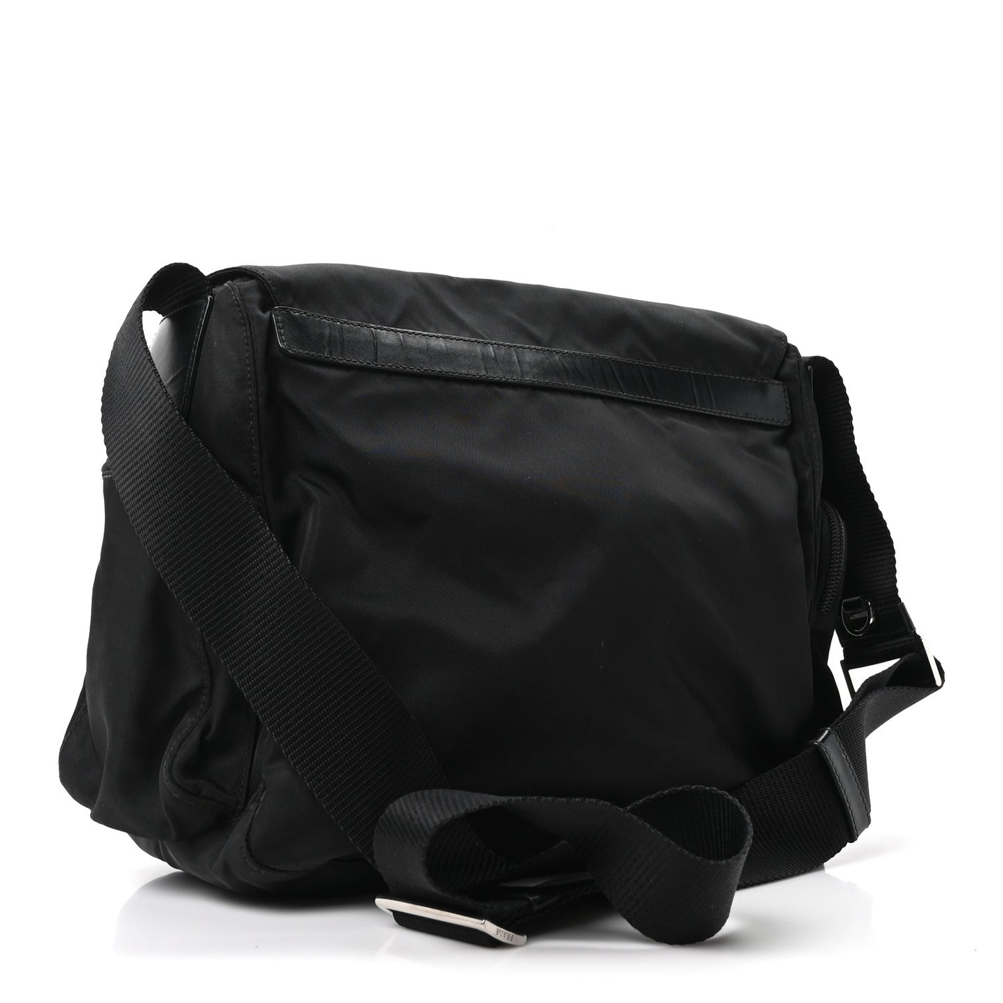 Tessuto Nylon Vela Messenger Bag Black