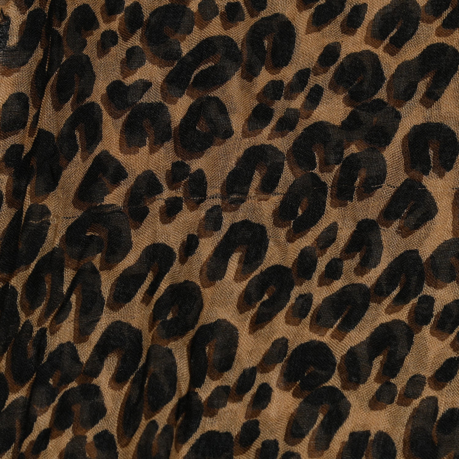 Louis Vuitton Cashmere Silk Leopard Etole Stole Marron 5 of 8