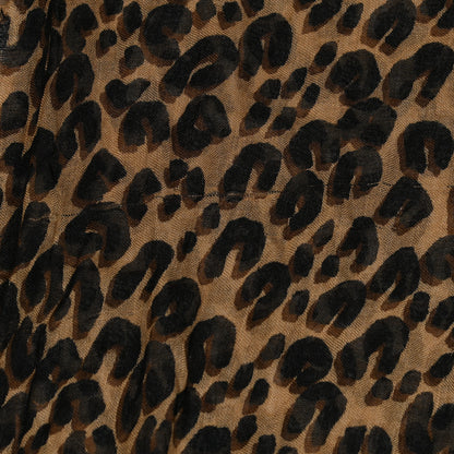 Louis Vuitton Cashmere Silk Leopard Etole Stole Marron 5 of 8