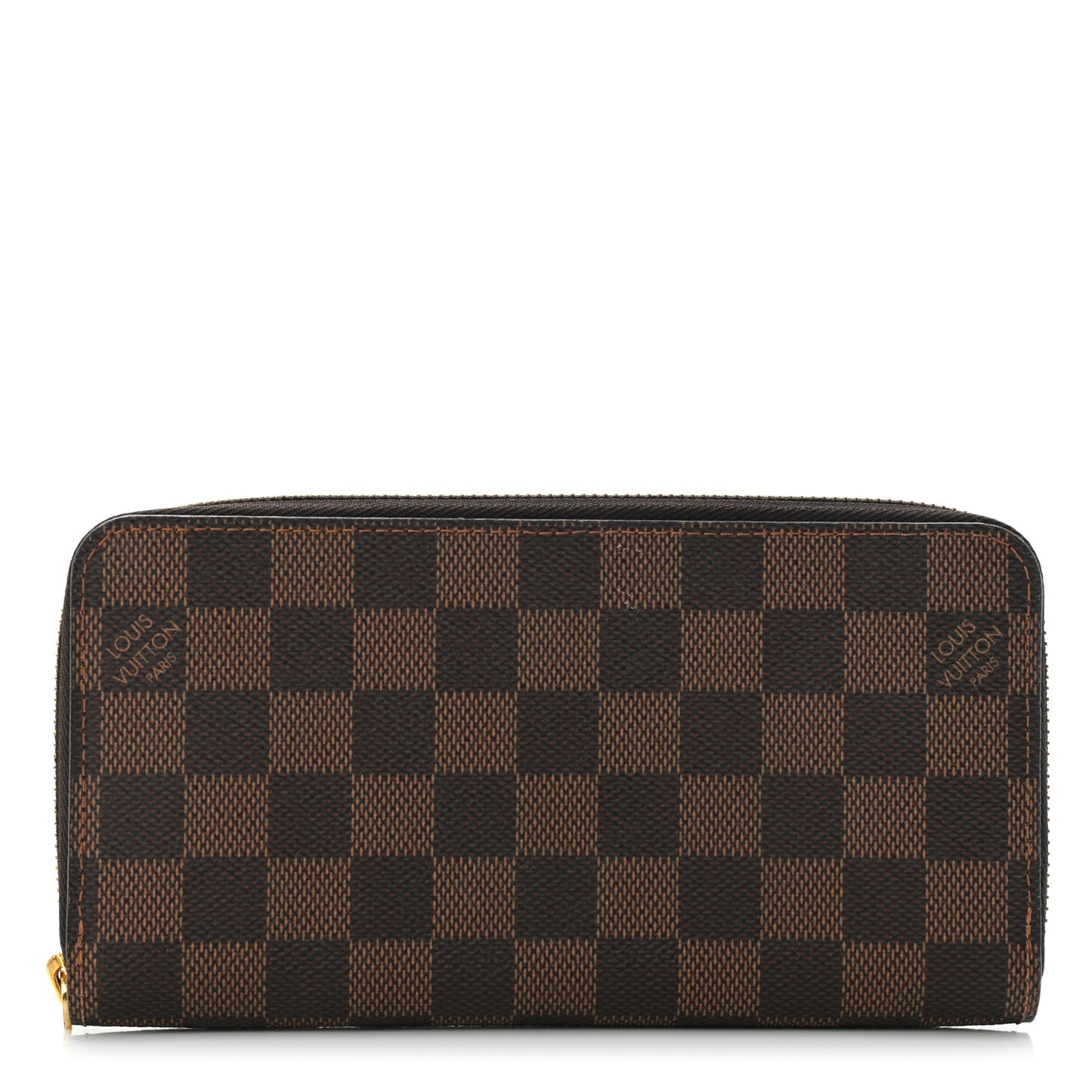 Damier Ebene Zippy Wallet Rose Ballerine