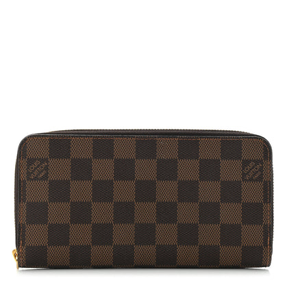 Louis Vuitton Damier Ebene Zippy Wallet Rose Ballerine 1 of 9