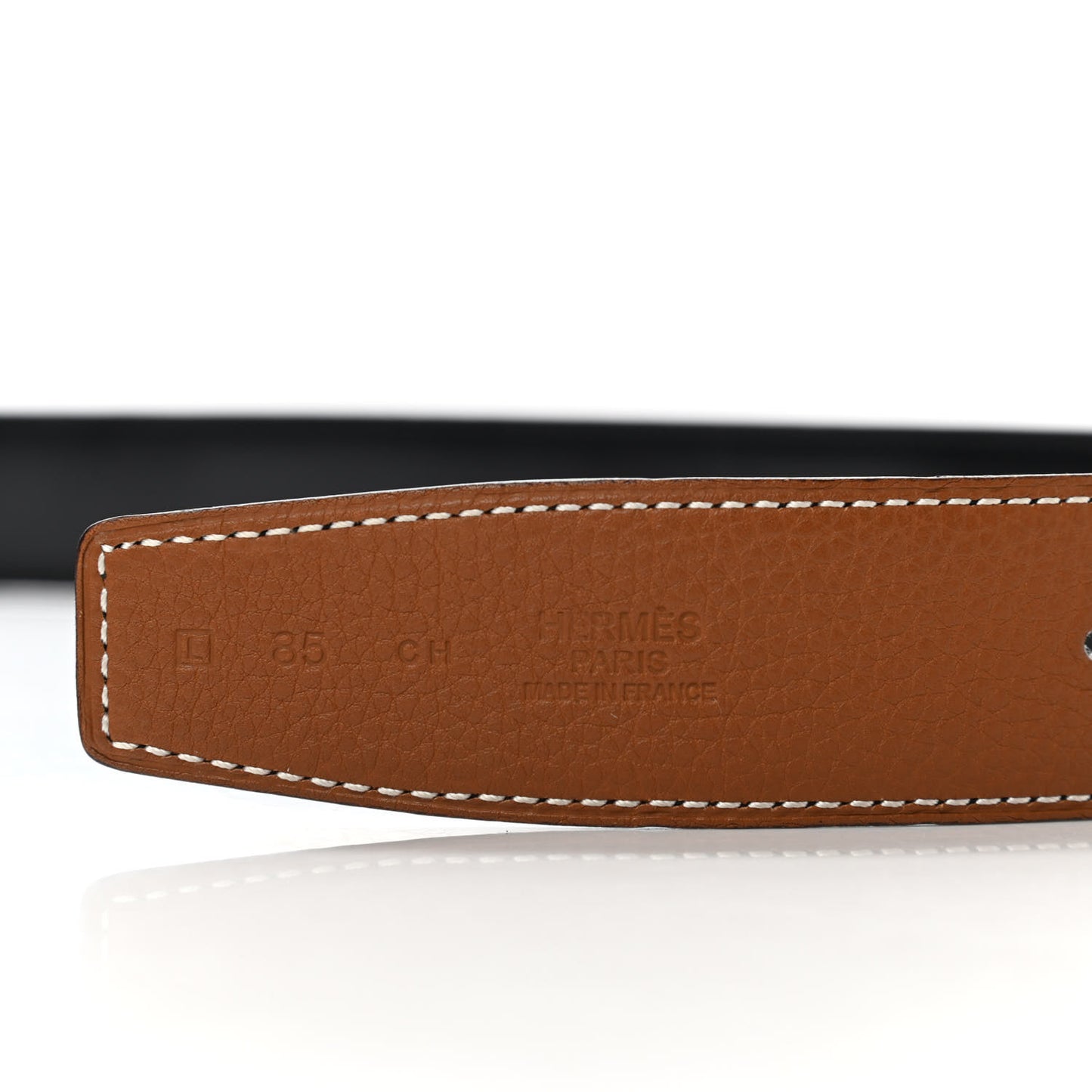 Box Togo 32mm Belt Strap 85 Black Gold
