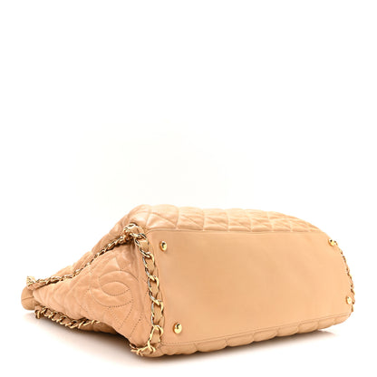 Chanel Calfskin Quilted Large Chain Me Hobo Beige 4 of 10