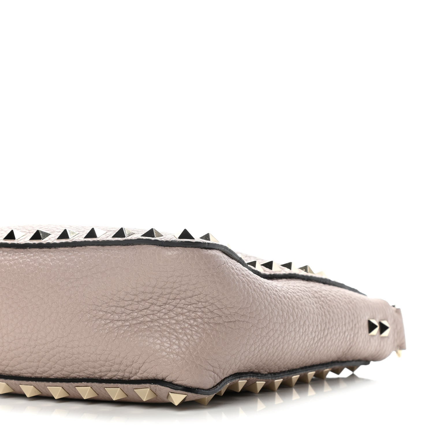 Valentino Garavani Pebbled Calfskin Mini Rockstud Flip-Lock Messenger Bag Poudre 10 of 10
