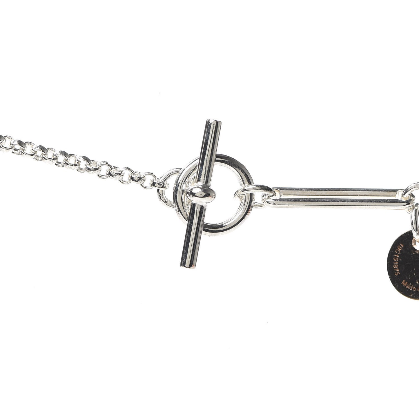 Sterling Silver 18K Rose Gold GM Ex-Libris Long Pendant Necklace