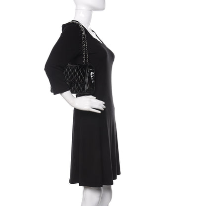 Chanel Patent Quilted Medium Double Flap Black 2 of 19