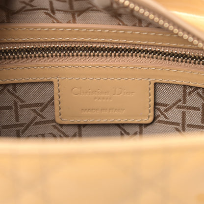 Christian Dior Patent Cannage Medium Lady Dior Beige 5 of 10