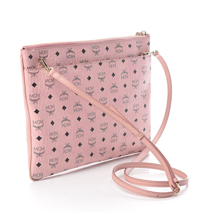 MCM Visetos Medium Crossbody Pouch Soft Pink 3 of 9