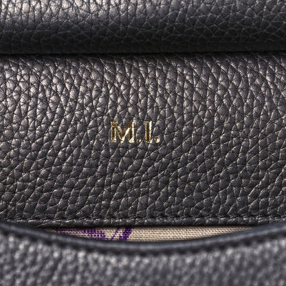 Gucci Calfskin Mini GG Marmont Top Handle Bag Pewter 12 of 12