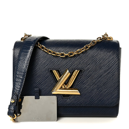 Louis Vuitton Epi Twist Shoulder Bag MM Indigo 3 of 11