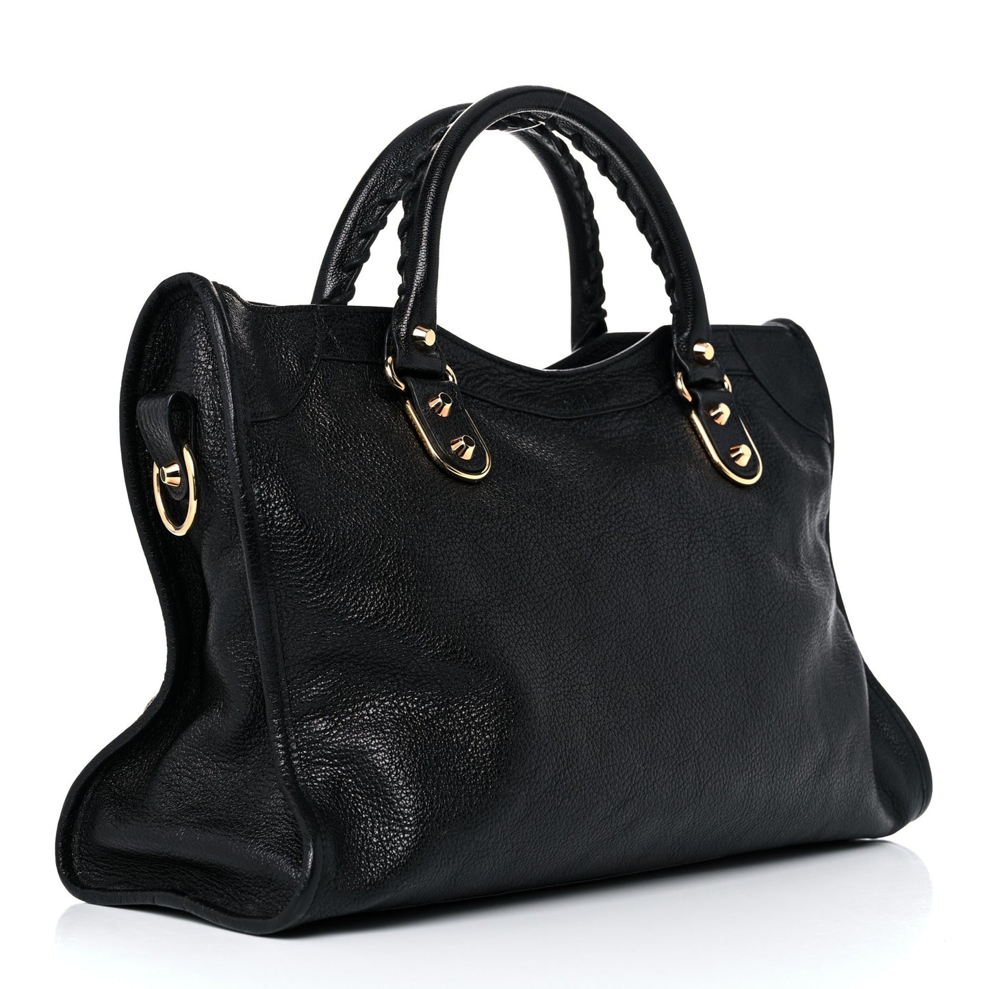 Chevre Gold Metallic Edge Hardware City Black