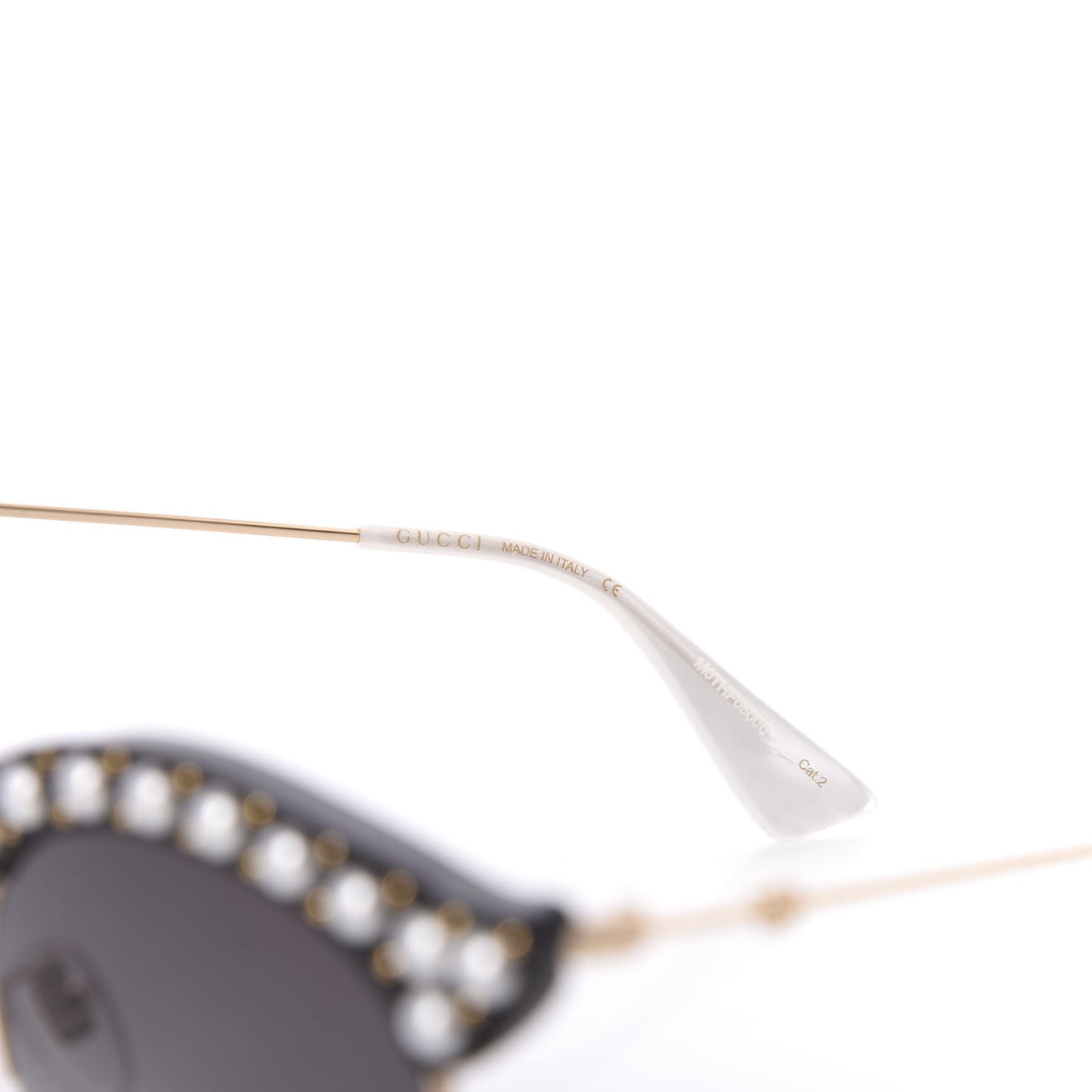 Pearl Cat Eye Sunglasses GG0212S Black