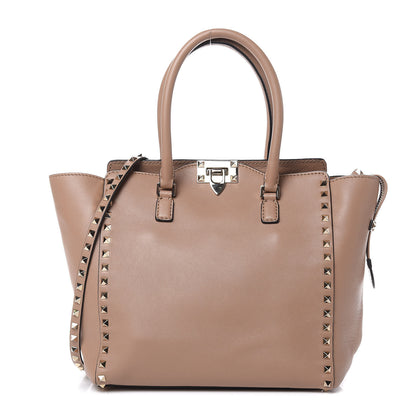 Valentino Garavani Vitello Rockstud Double Handle Tote Alpaca 1 of 12