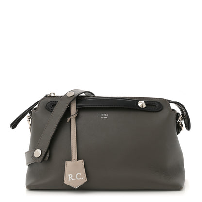 Fendi Vitello Dolce 4 Color Medium By The Way Boston Bag Carbone Grigio Polvere Multicolor 1 of 12