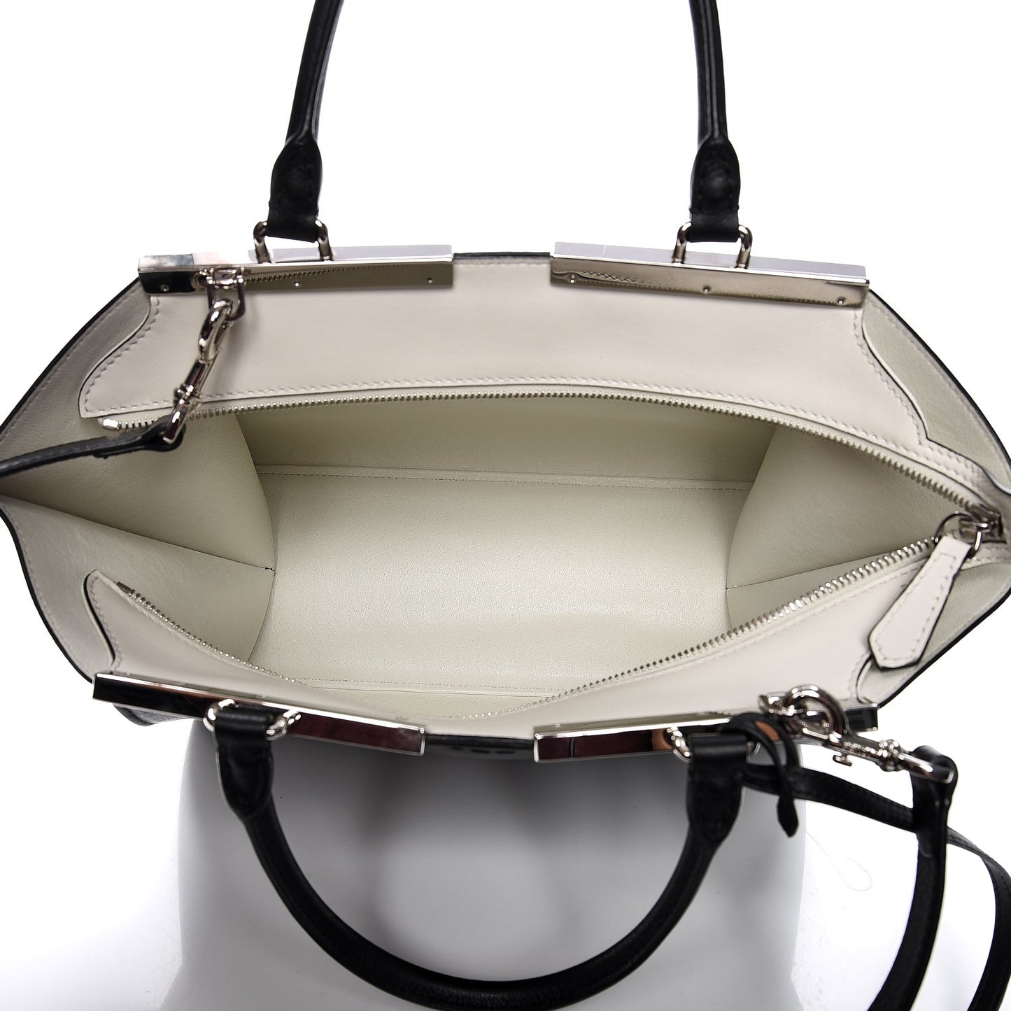 Vitello Dolce Shiny Nappa Petite 3Jours Tote Black