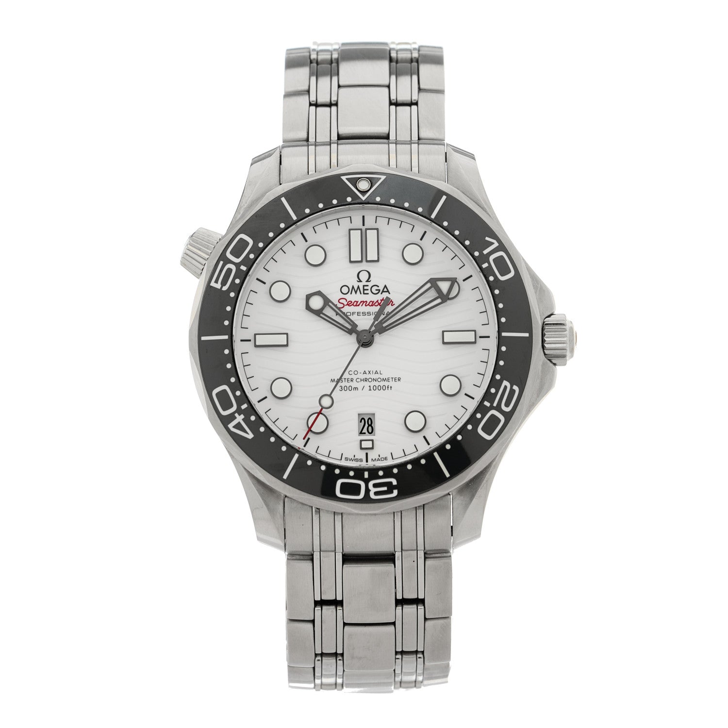 Omega Stainless Steel 42mm Seamaster 300m Automatic Watch White 210.30.42.20.04.001 1 of 5