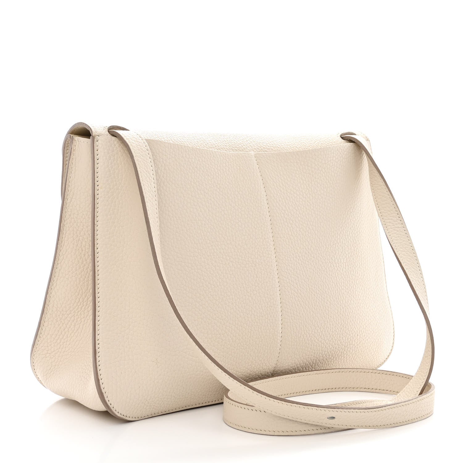 Hermes Taurillon Clemence Halzan 31 GM Craie 3 of 15