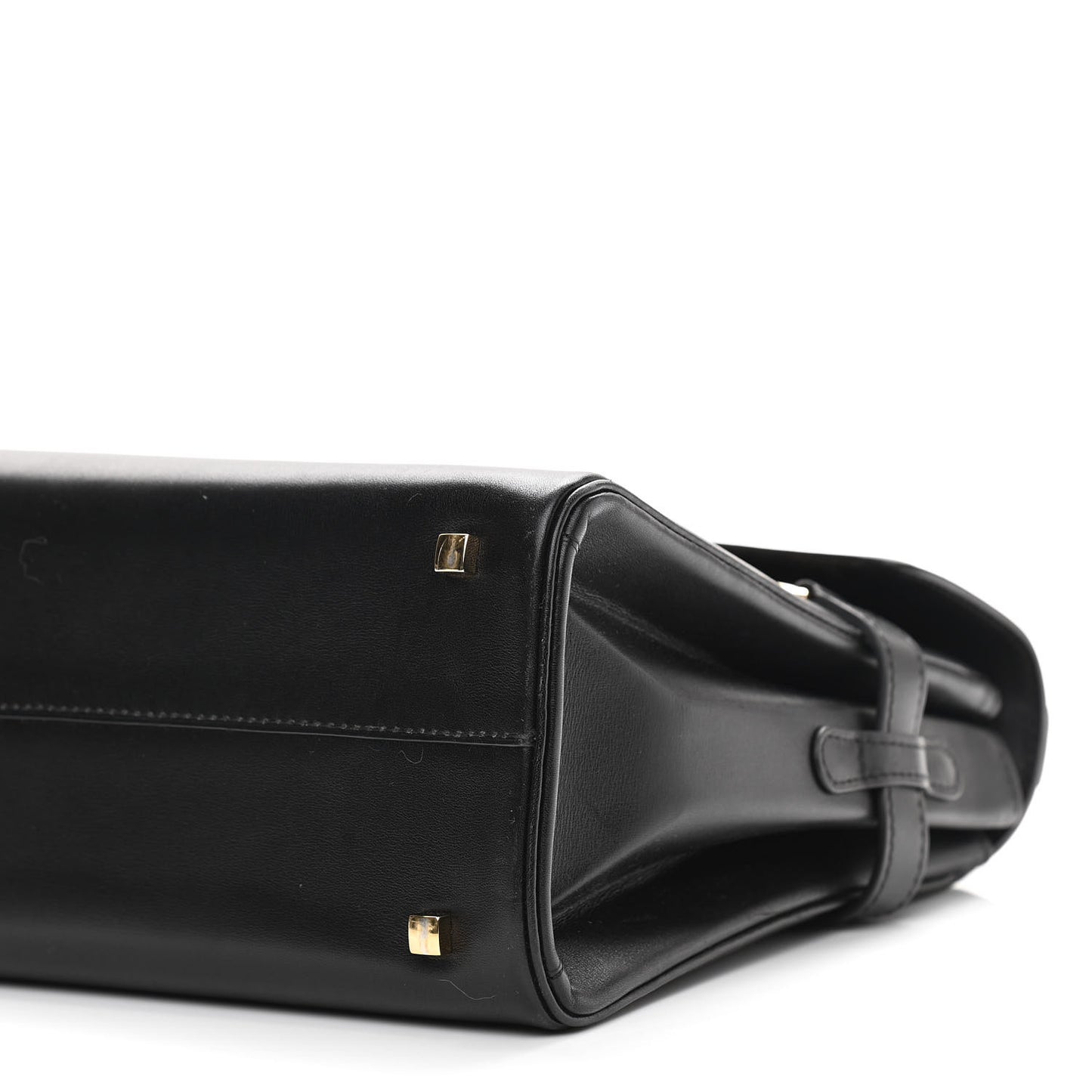 Calfskin MM Tempete Satchel Black