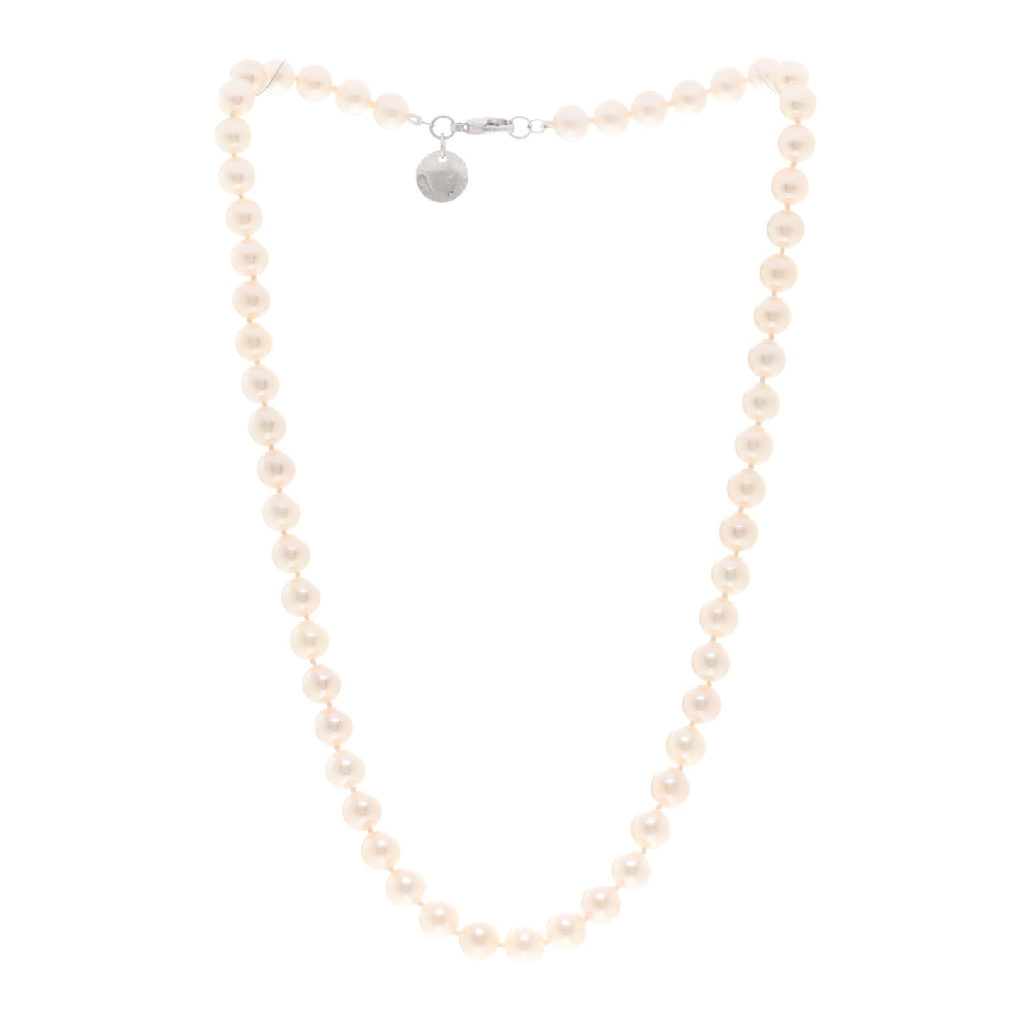 18K White Gold Akoya Pearl 6.5-7mm Essential Necklace