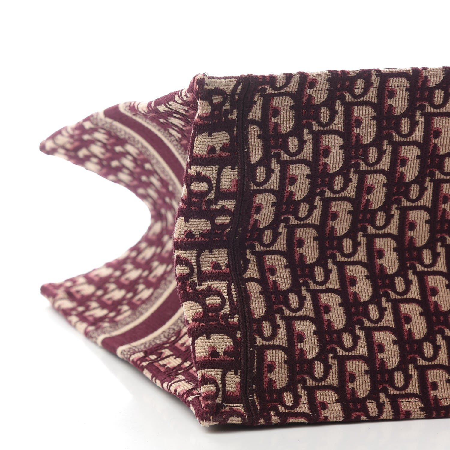Christian Dior Oblique Large Book Tote Burgundy Multicolor 5 of 8