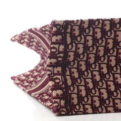 Christian Dior Oblique Large Book Tote Burgundy Multicolor 5 of 8