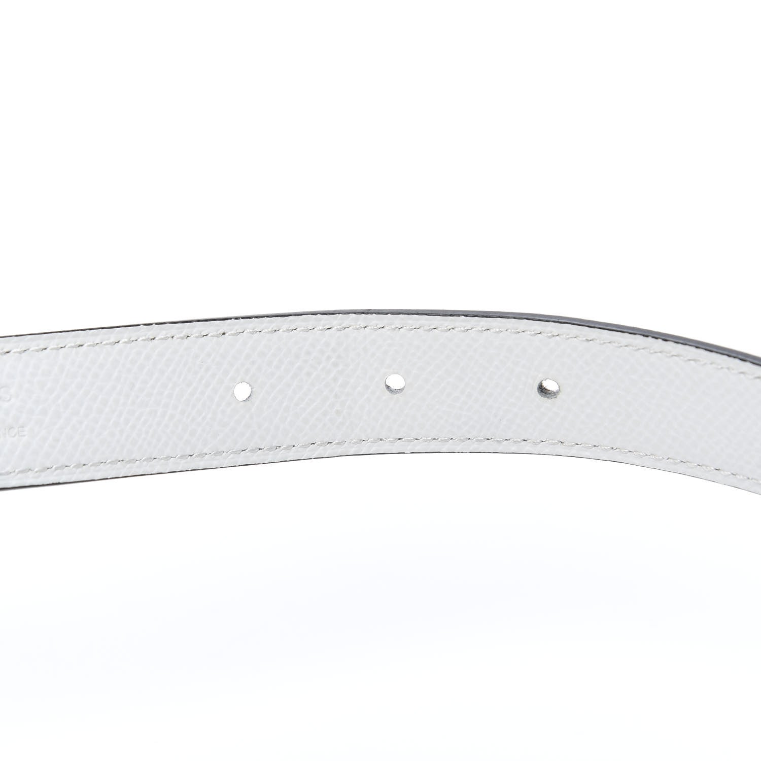 Hermes Swift Epsom 24mm Belt Strap 85 Etoupe White 5 of 8
