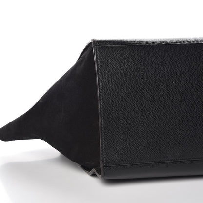 Celine Drummed Calfskin Suede Large Trapeze Black 5 of 8
