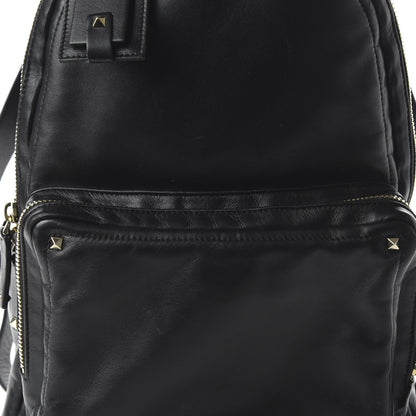 Valentino Garavani Calfskin Rockstud Backpack Black 8 of 10
