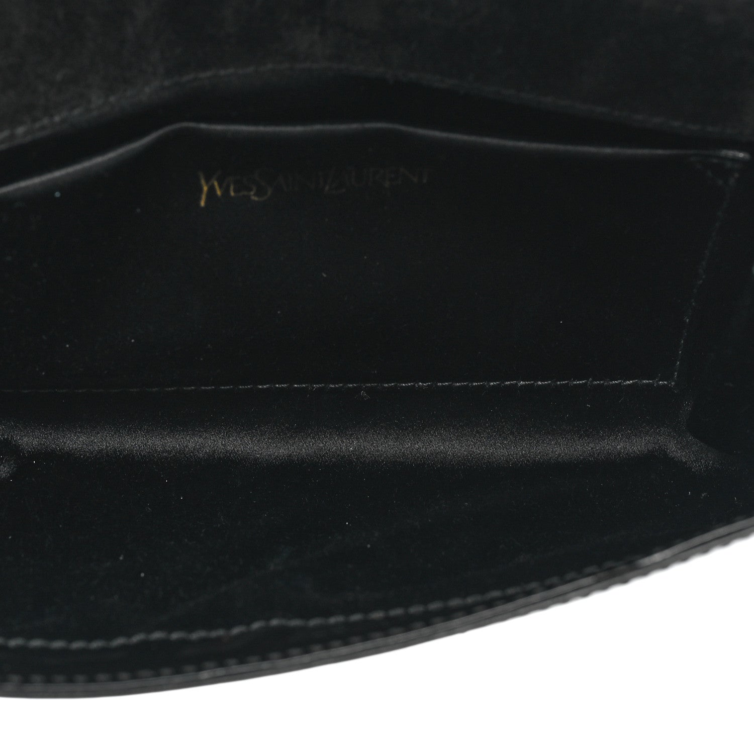 Saint Laurent Patent Y-Mail Clutch Black 7 of 14