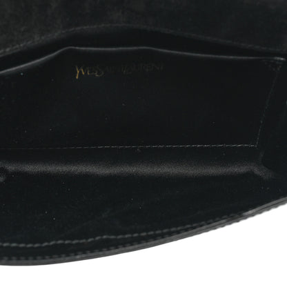 Saint Laurent Patent Y-Mail Clutch Black 7 of 14