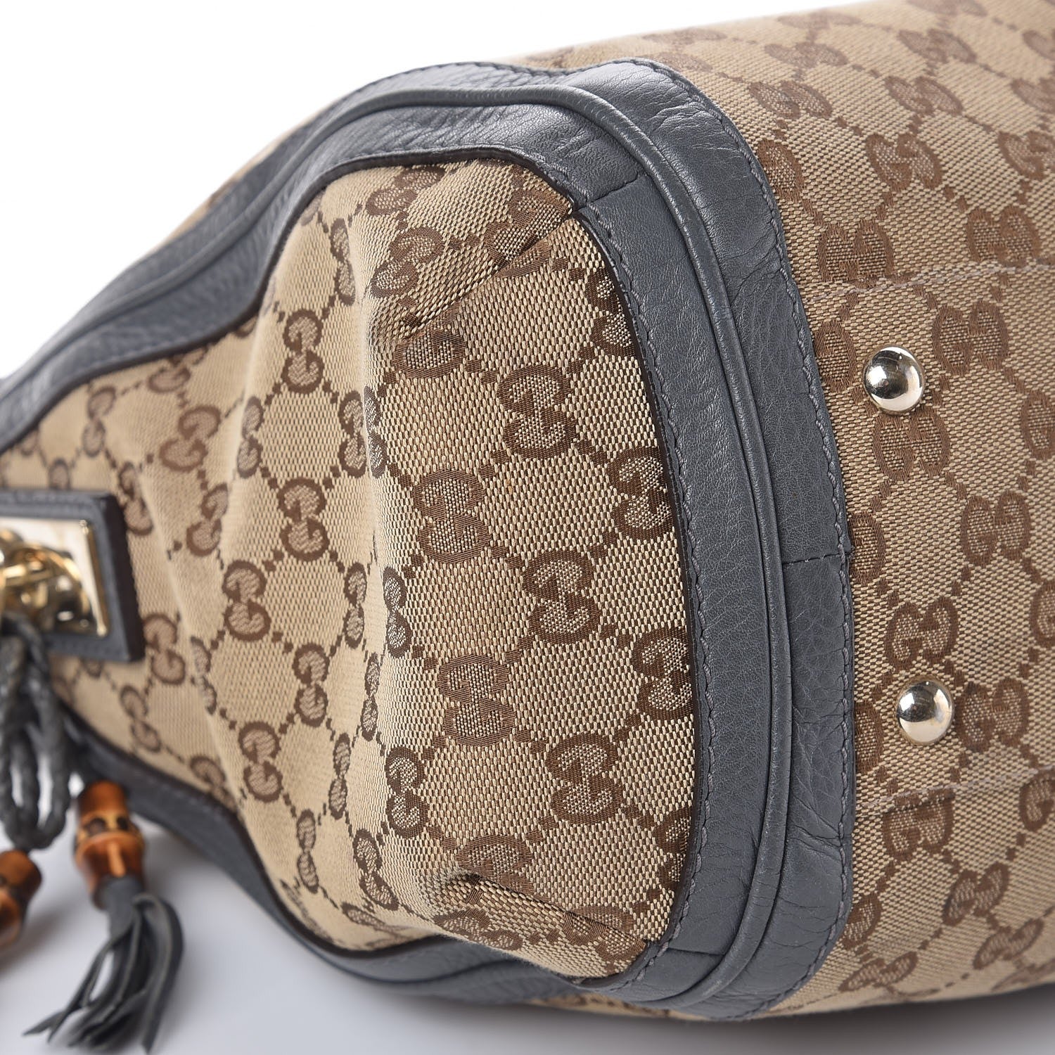 Gucci Monogram Medium Bella Hobo Grey 10 of 12