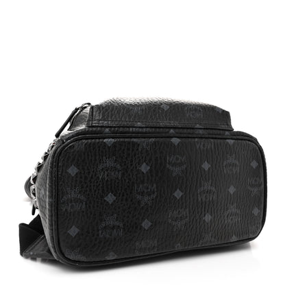 MCM Visetos Small Side Stud Stark Backpack Black 4 of 16