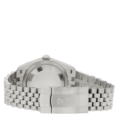 Rolex Stainless Steel 18K White Gold 36mm Oyster Perpetual Datejust Watch Mint Green 126234 3 of 5