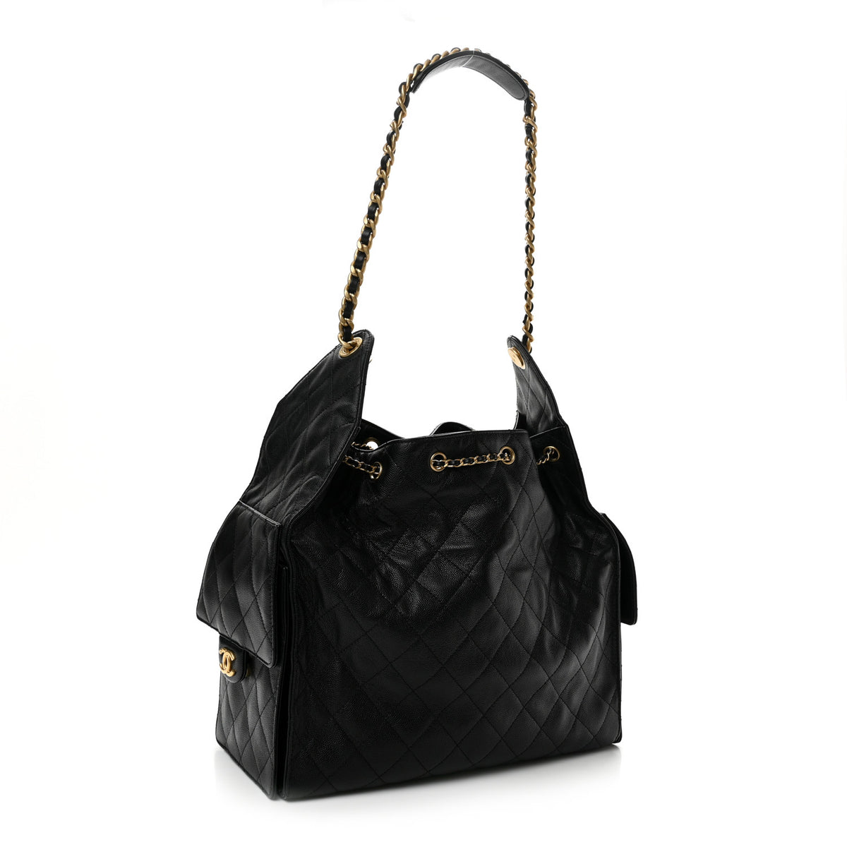 Chanel Caviar Quilted Medium Chanel 25 Handbag Black 4 of 11