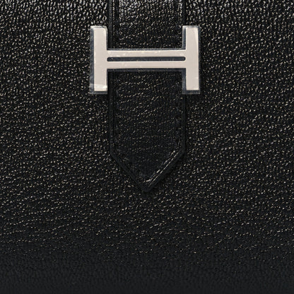 Hermes Chevre Mysore Mini Bearn Wallet Black 8 of 9