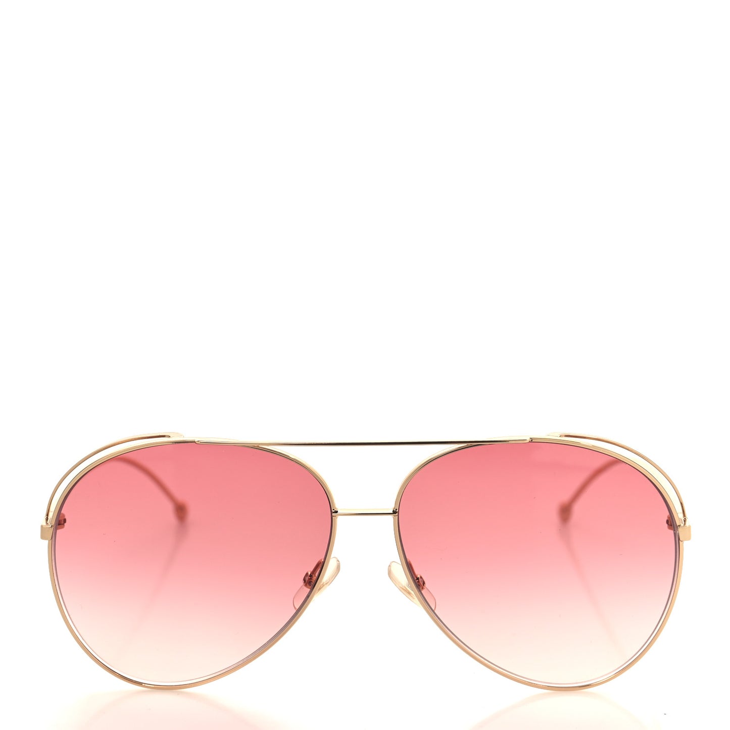 Metal Aviator Sunglasses FF0286/S Rose Gold
