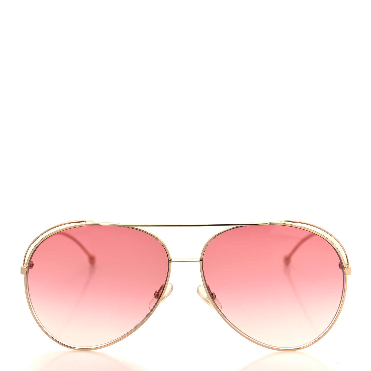 Fendi Metal Aviator Sunglasses FF0286/S Rose Gold 2 of 7