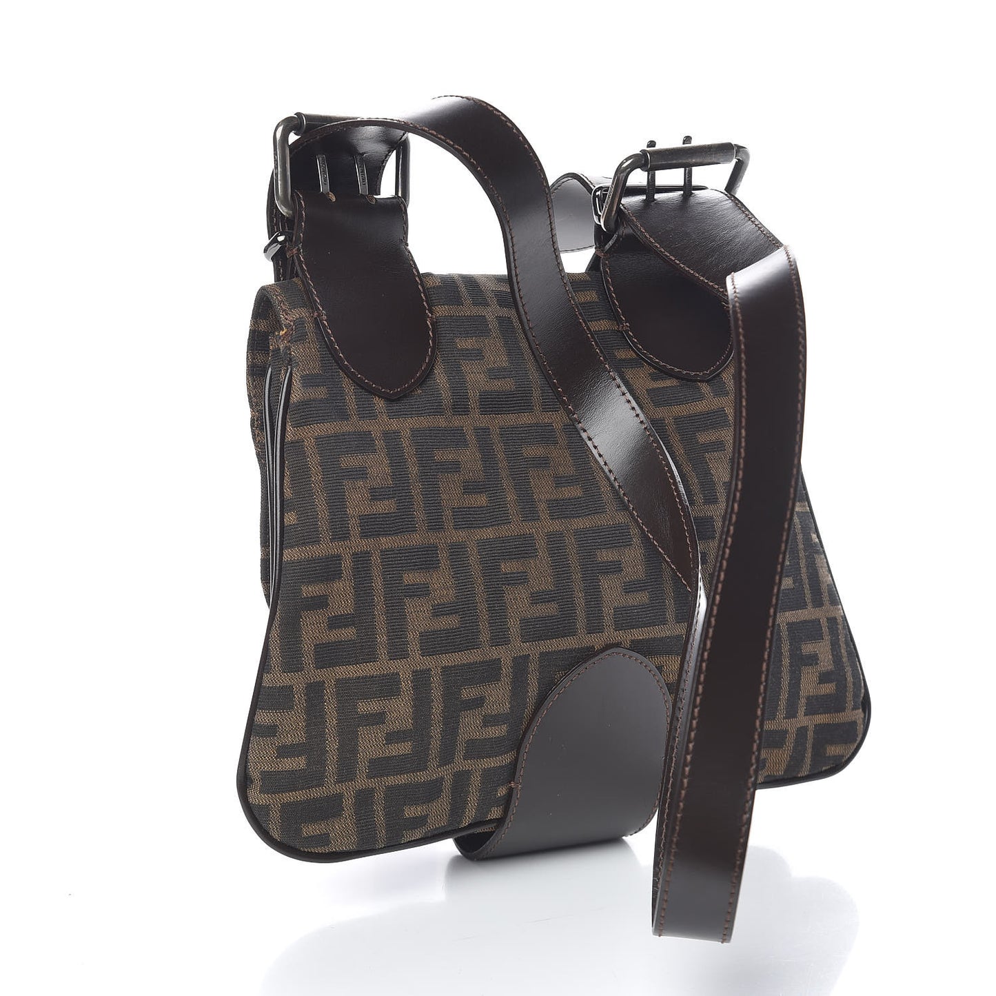Zucca Buckle Shoulder Bag Tobacco