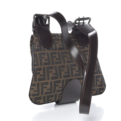 Fendi Zucca Buckle Shoulder Bag Tobacco 3 of 12