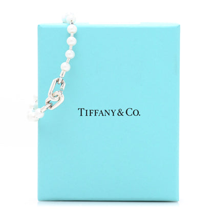 Tiffany Sterling Silver Pearl 5-6mm HardWear Bracelet 4 of 4