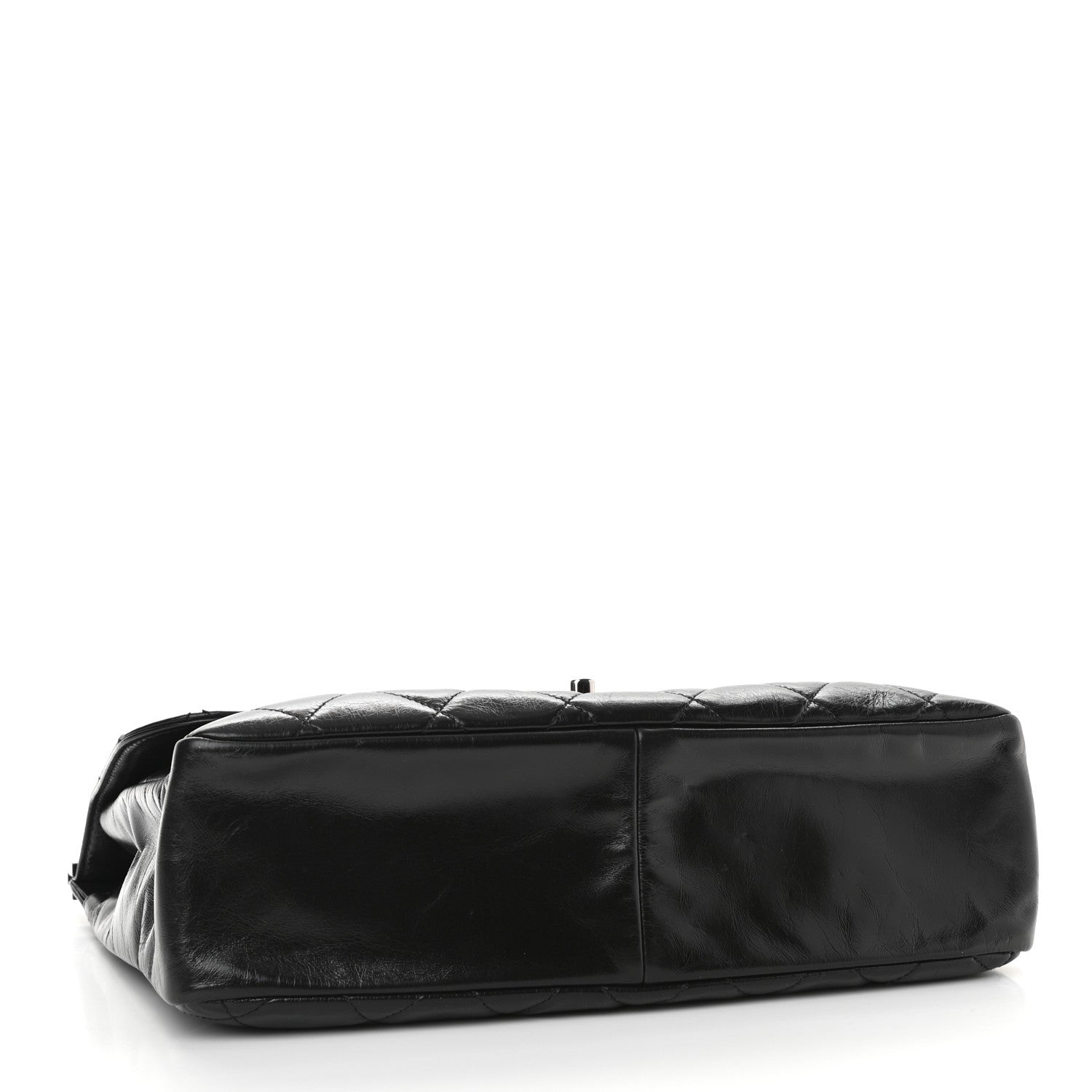 Chanel Glazed Calfskin Quilted Small CC Delivery Tote Black 4 of 9