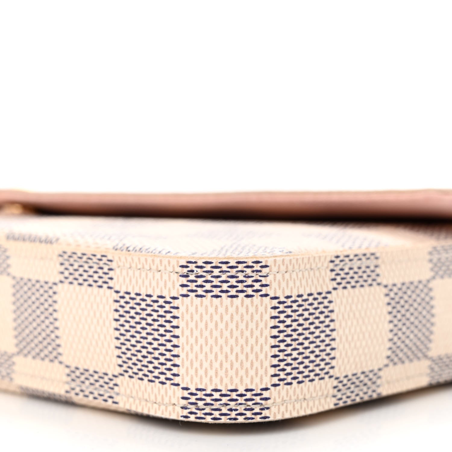 Louis Vuitton Damier Azur Pochette Felicie Chain Wallet Rose Ballerine 12 of 12